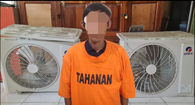 Kurang dari 24 jam, Polisi Bekuk Terduga Pelaku Pencurian 2 Blower AC di Kalianda
