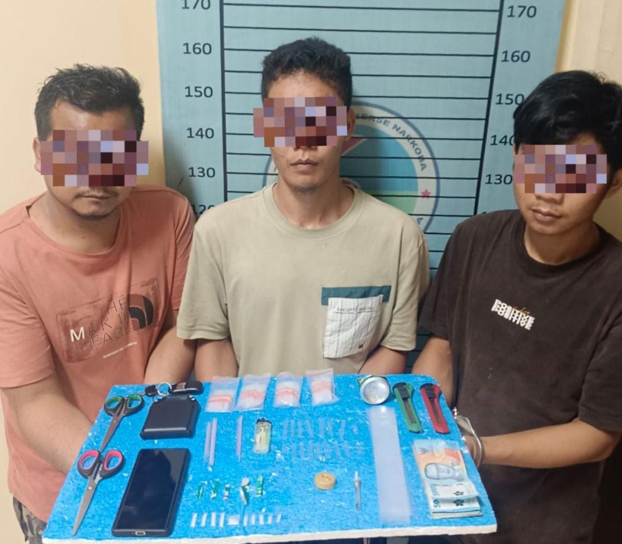 Satresnarkoba Polres Aceh Tenggara Ringkus Tiga Pelaku Pengedar Narkotika di Bambel, 10 Paket Sabu Disita