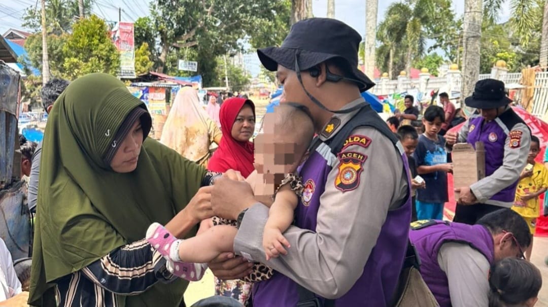 Polri Terjunkan Tim Trauma Healing, Dukungan Psikososial bagi Korban Banjir di Aceh Tamiang