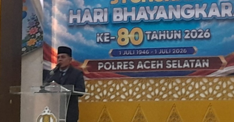 HUT Bhayangkara 80, Wabup Aceh Selatan Apresiasi Peran Media Menyampaikan Informasi