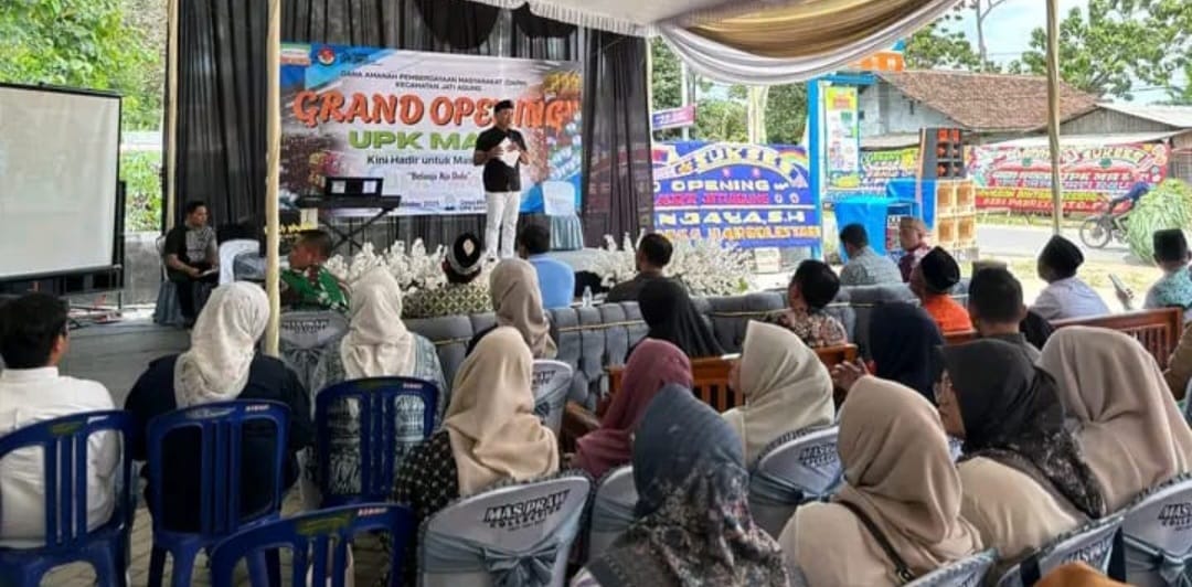 Dorong Kemandirian dan Ekonomi Desa, Wabup Syaiful Resmikan UPK Mart Jati Agung