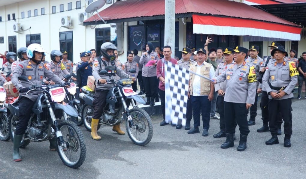 Wakapolri Berkunjung ke Aceh Utara, Beri bantuan Sejumlah Alat Berat, Logistik hingga Al Quran