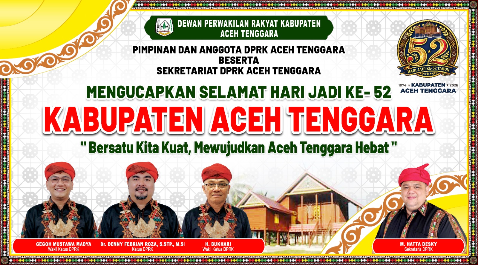 HUT 52 Aceh Tenggara dari DPRK