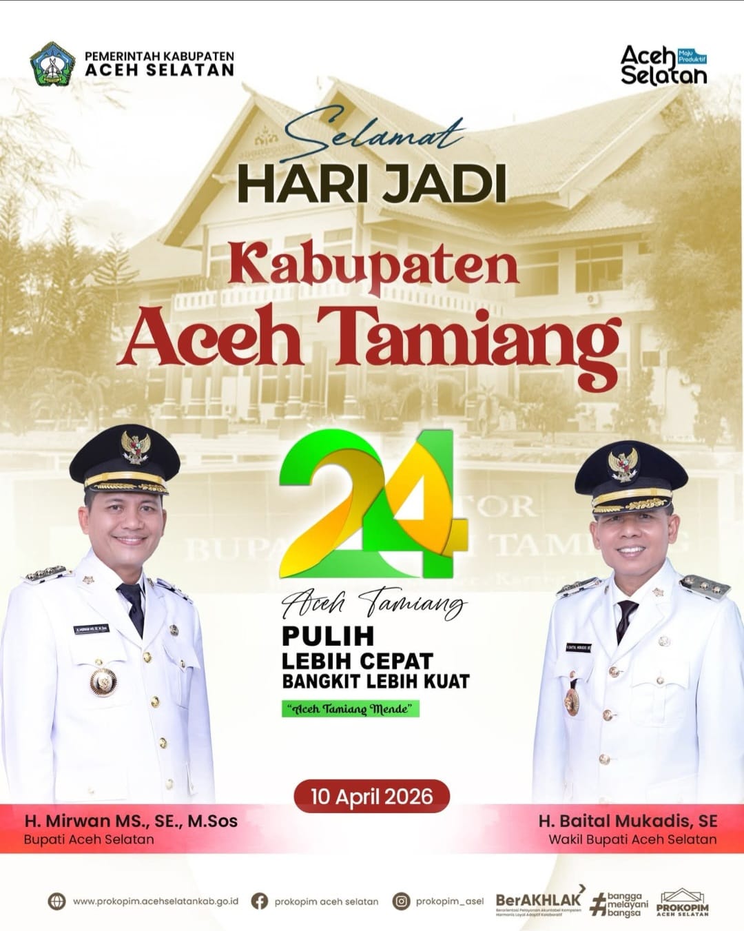 HUT Aceh Tamiang ke 24 tahun 2026