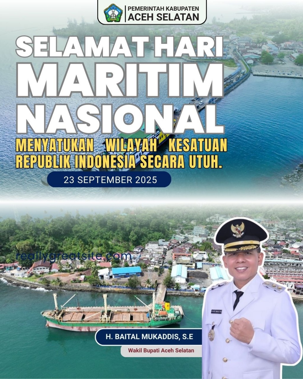 Iklan Hari Maritim Wabup