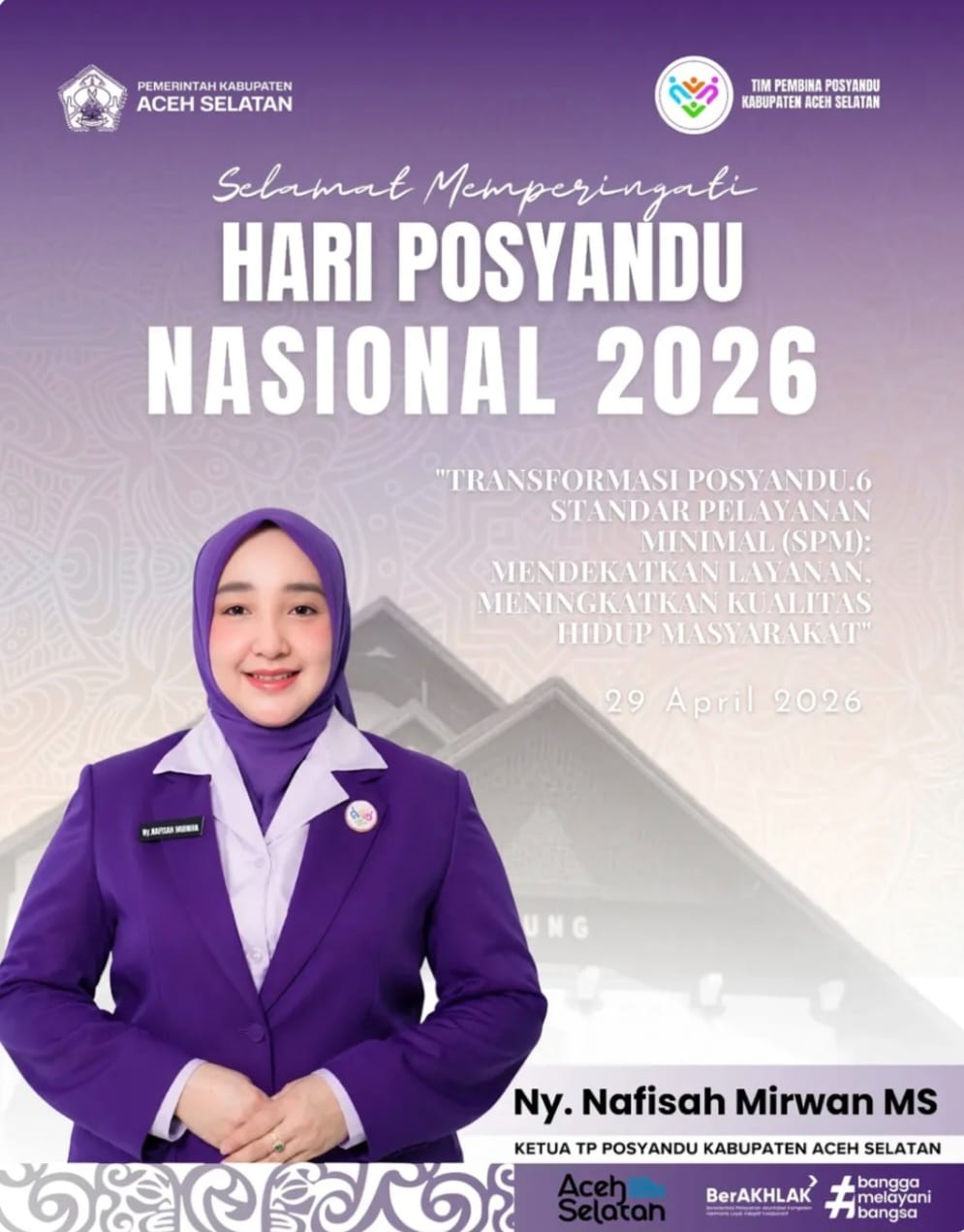 Iklan Hari Pos Yandu Ibu Bupati Aceh Selatan