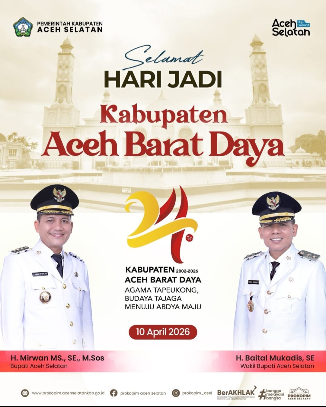 Iklan HUT Abdya 24