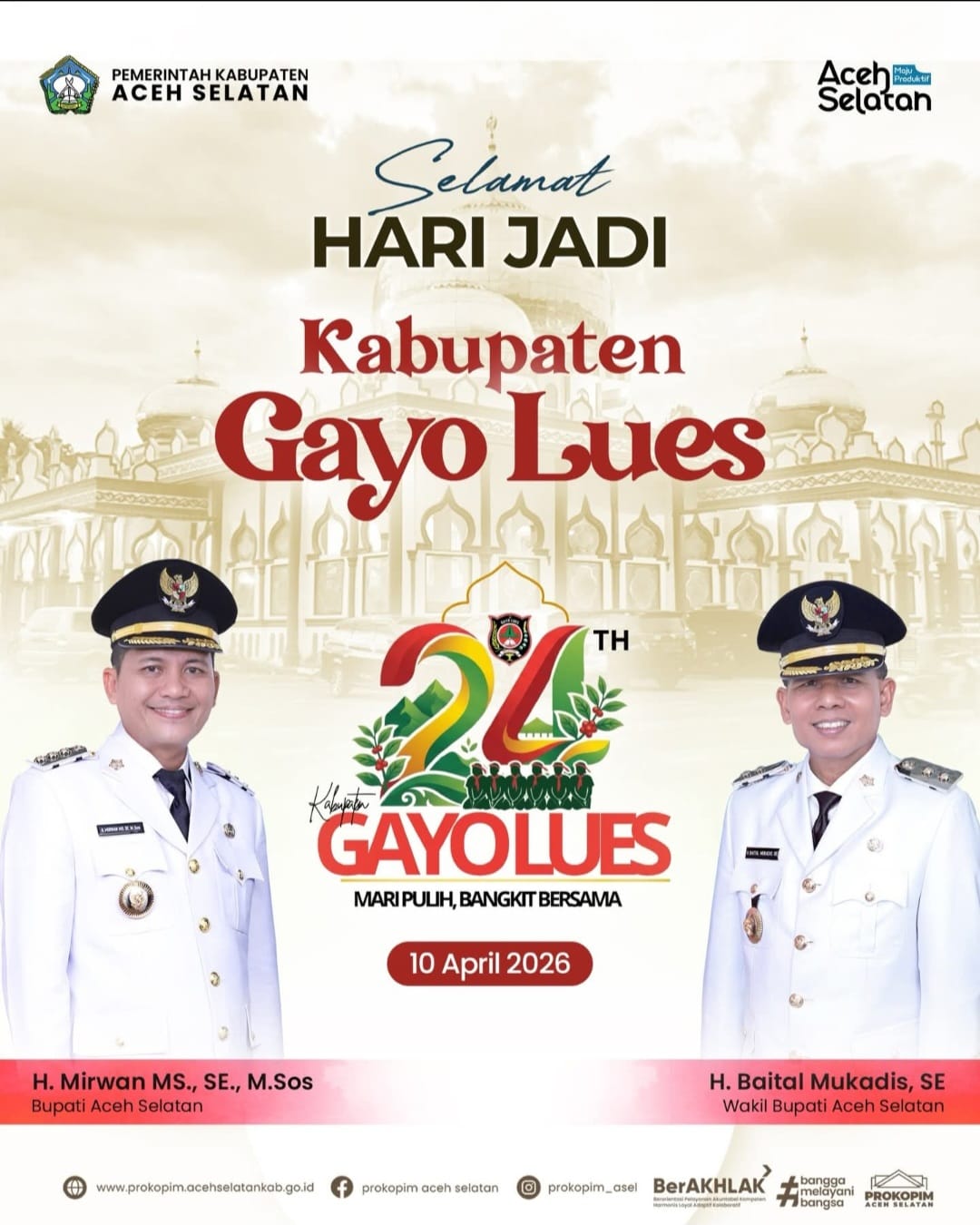 Iklan HUT Gayo Lues ke 24