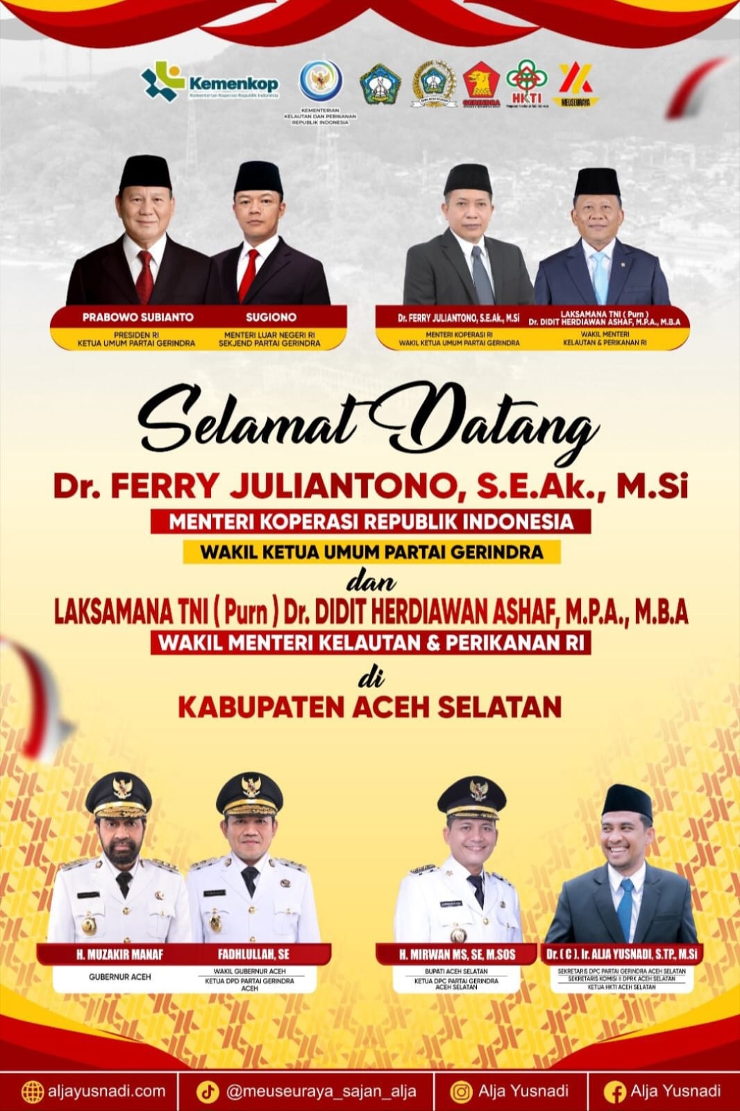 Iklan Selamat Datang Menteri Koperasi