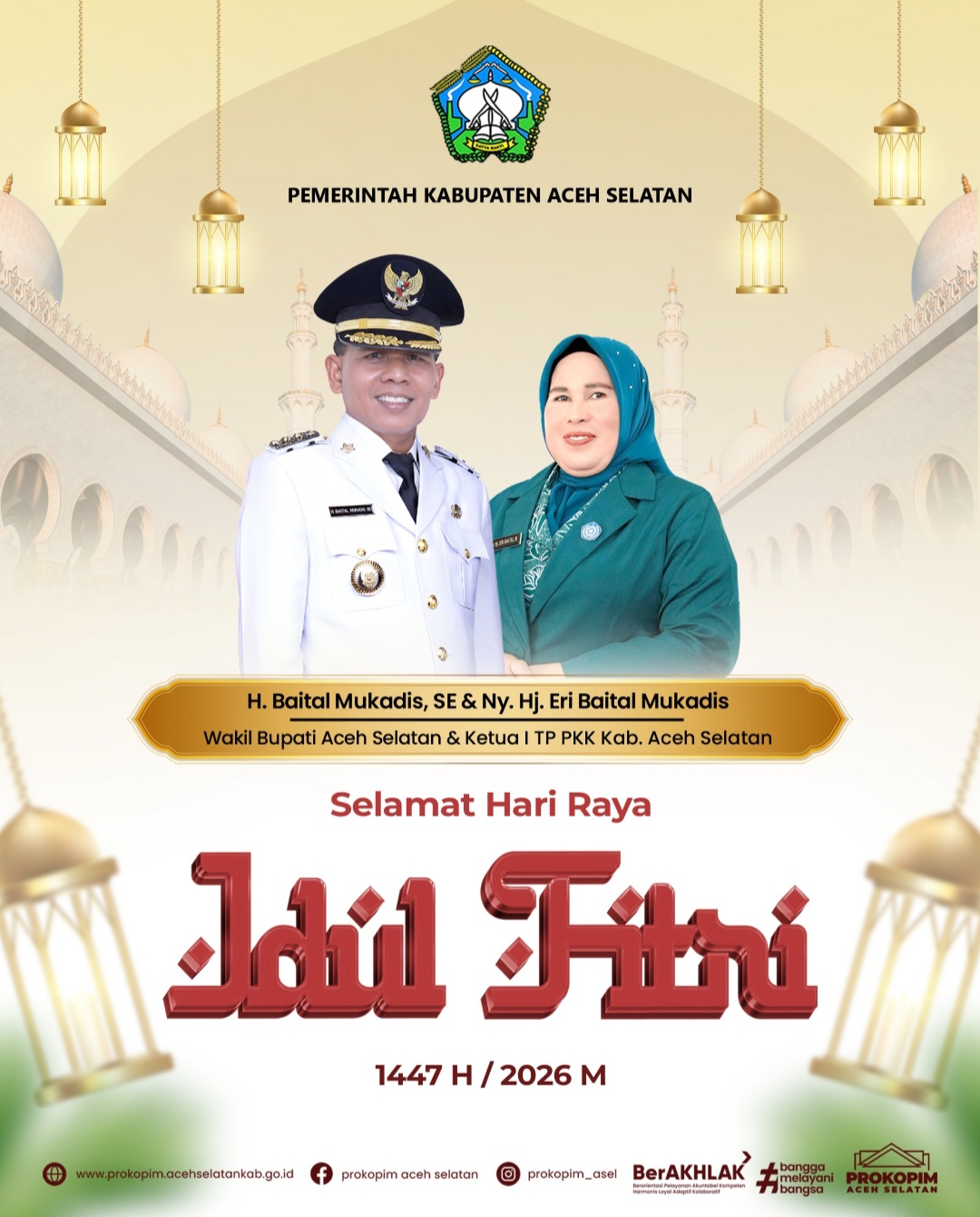 Ucapan hari raya Wabup